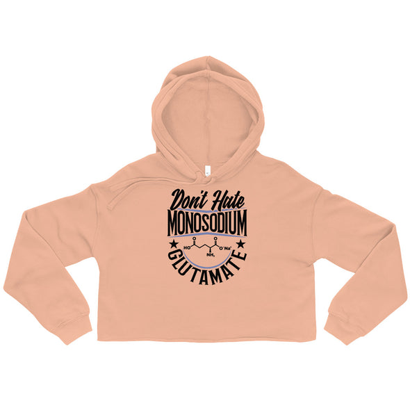 Don't Hate Monosodium Glutamate -- Crop Hoodie