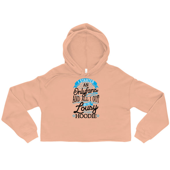 I Started An Onlyfans And All I Got Was This Lousy Hoodie -- Crop Hoodie