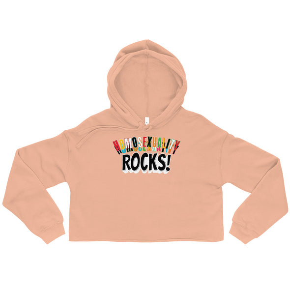 Homosexuality Rocks! -- Crop Hoodie