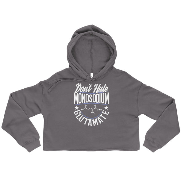 Don't Hate Monosodium Glutamate -- Crop Hoodie
