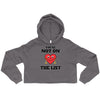 You're Not On The List -- Crop Hoodie