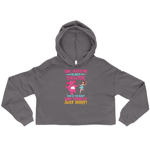 Three Martini -- Crop Hoodie