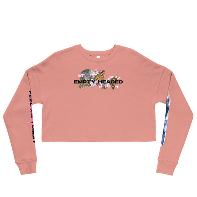 Empty Headed -- Crop Sweatshirt